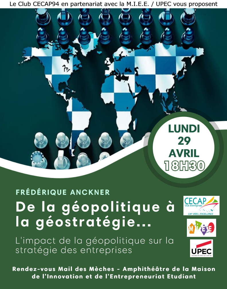 Conférence | L'impact de la géopolitique sur la stratégie des TPE/PME/ETI
